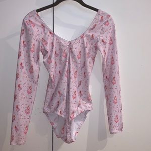 !!SOLD!!Chameleon Activewear leotard L front lining